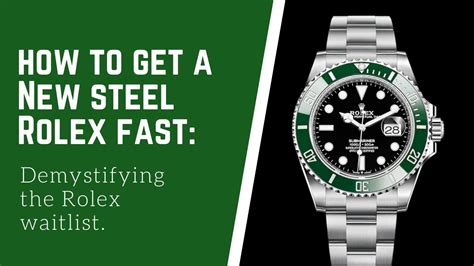 steel Rolex wait list